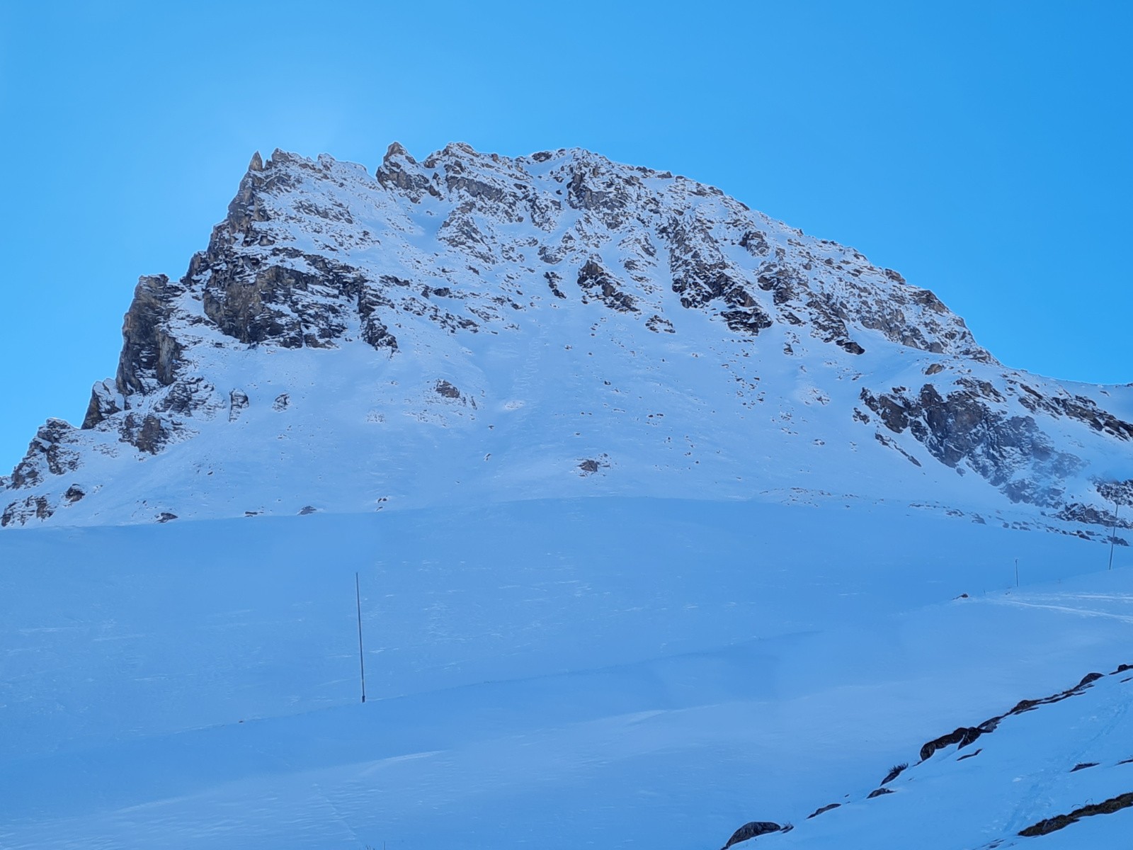 Couloir N de la Gd BalmeTracée mais avec déchaussage sur 30m env