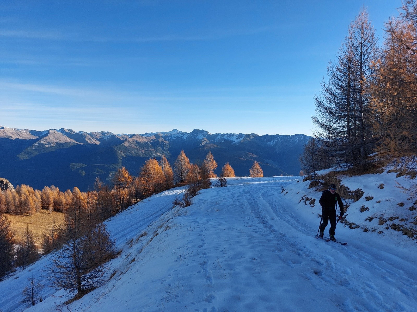  Aperçu enneigement sur la piste