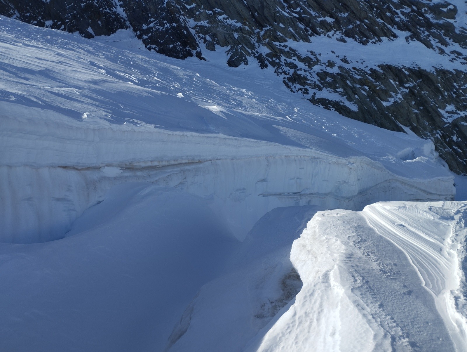 La crevasse à passer