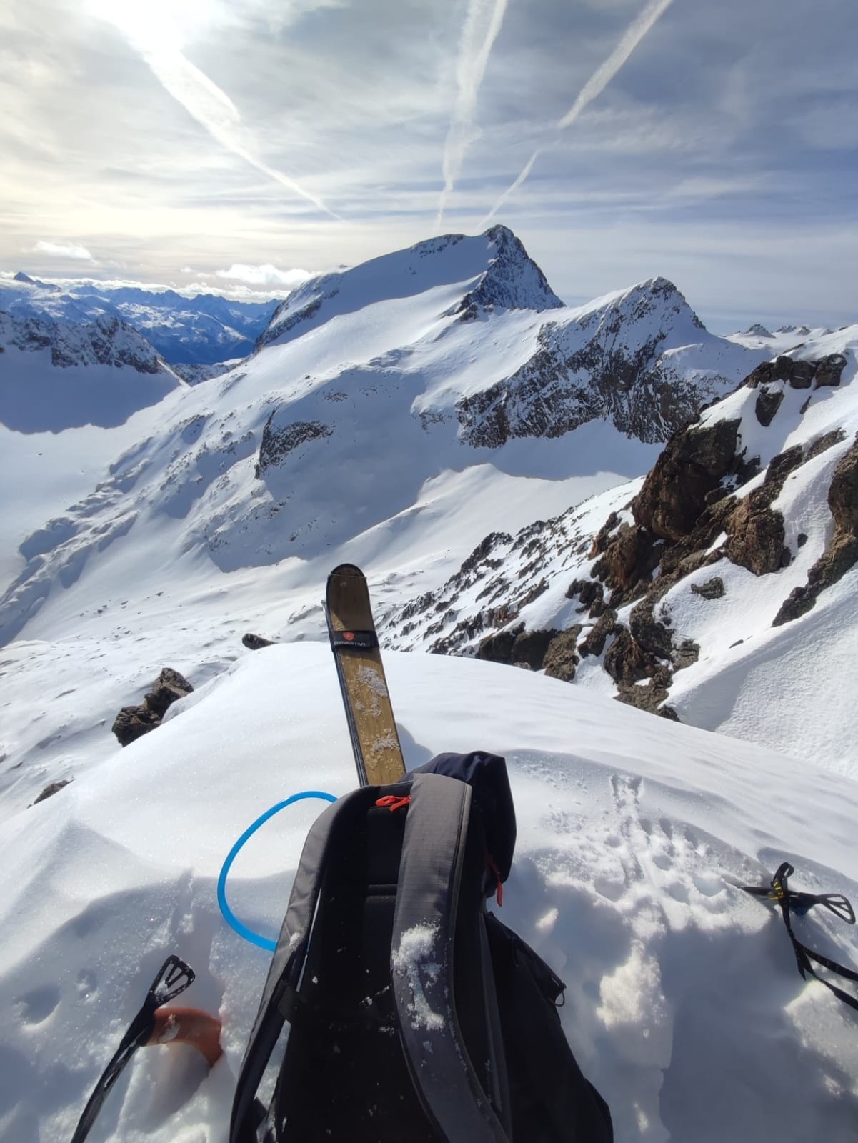Cime de la Cochette, vue sur l'Etendard