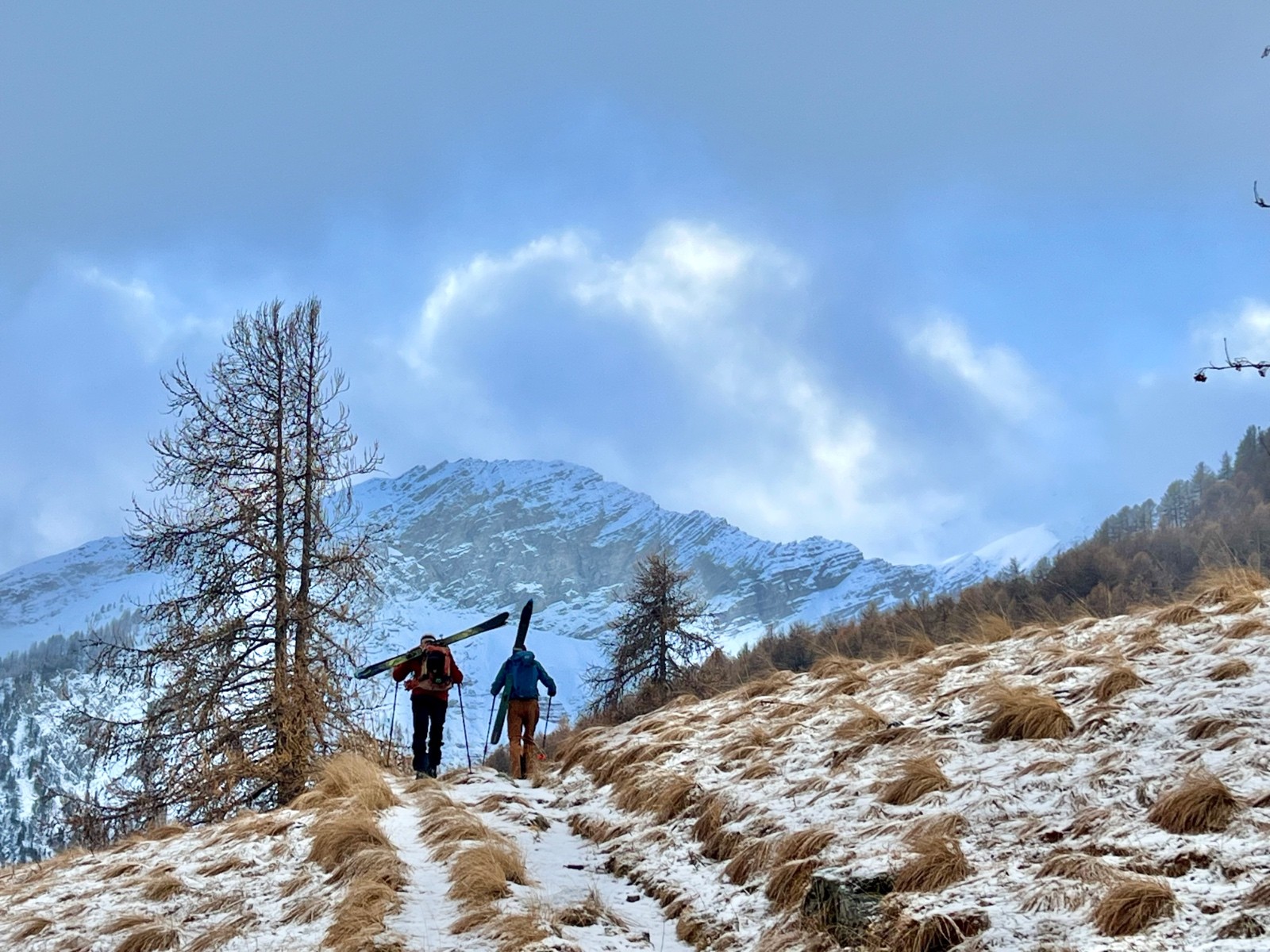 Tête de Vallon Claous au départ 