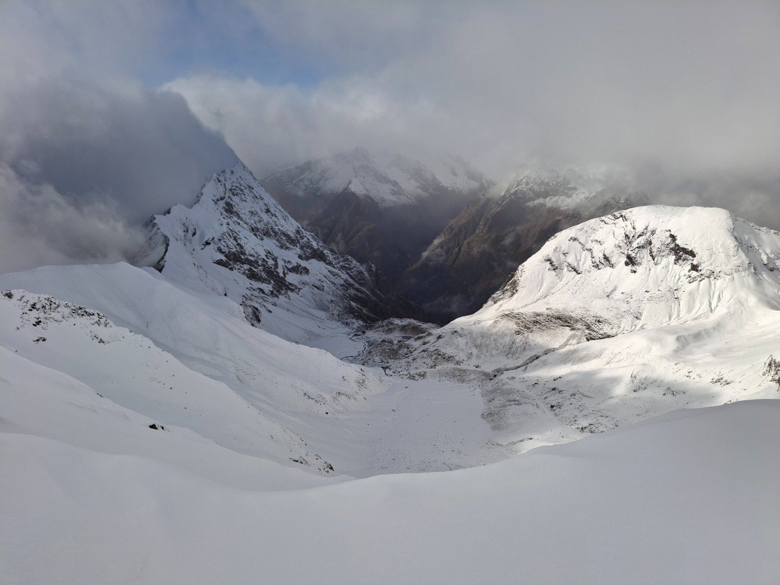 Coté Champoleon du col de Prelles