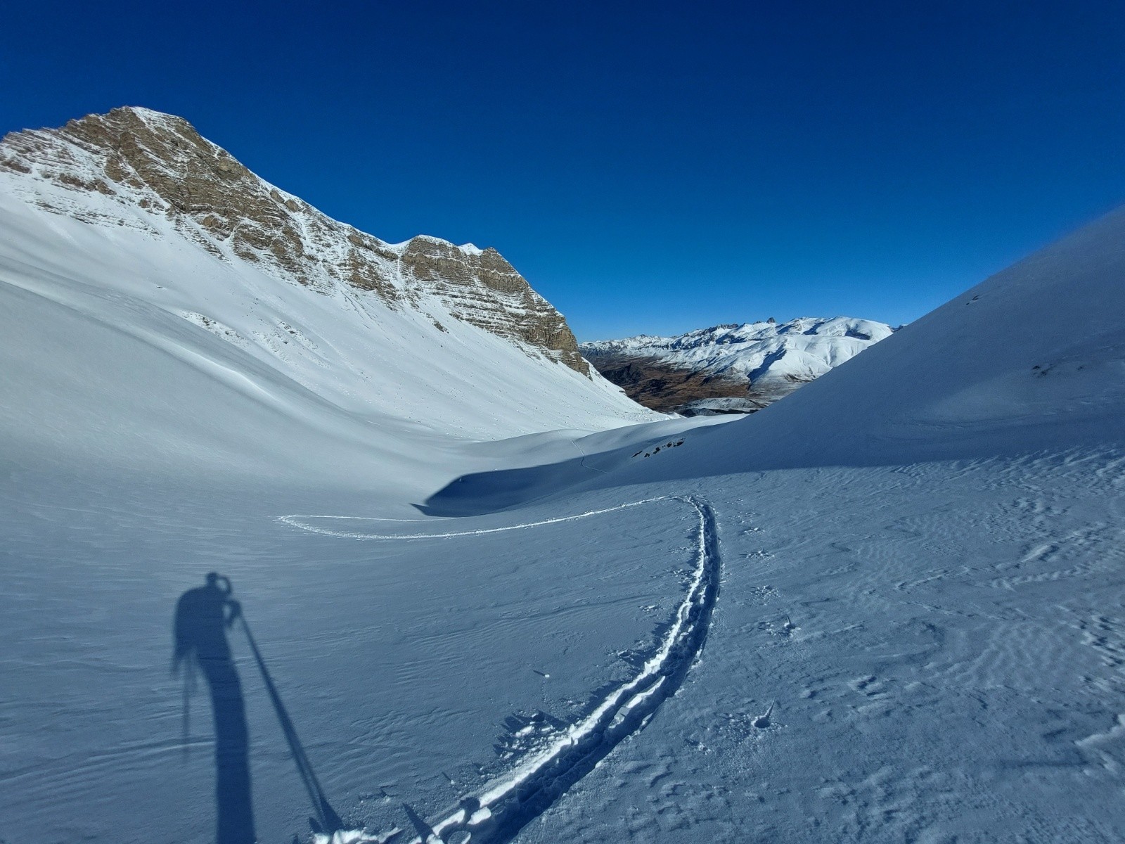 traçage pour rejoindre  la trace de montée