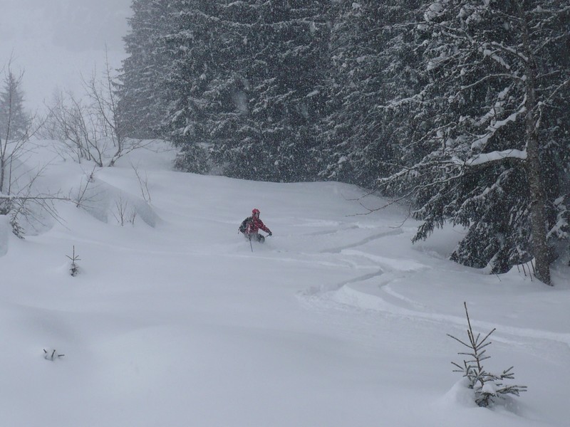 bas de la Combe de Tardevant : Du bon ski !!!