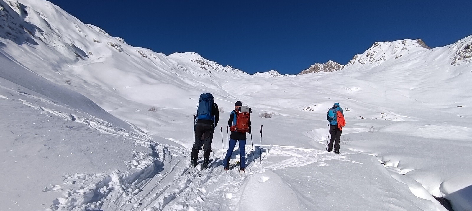  Combe des Plans du replat à 1850m