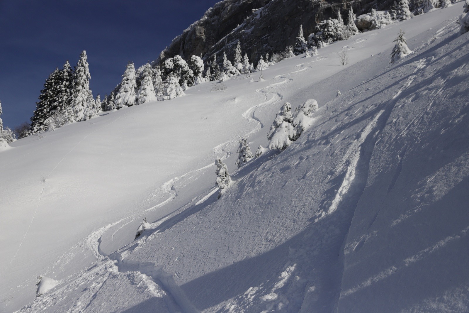 En cherchant les pentes les plus au nord du Pré... dément! 