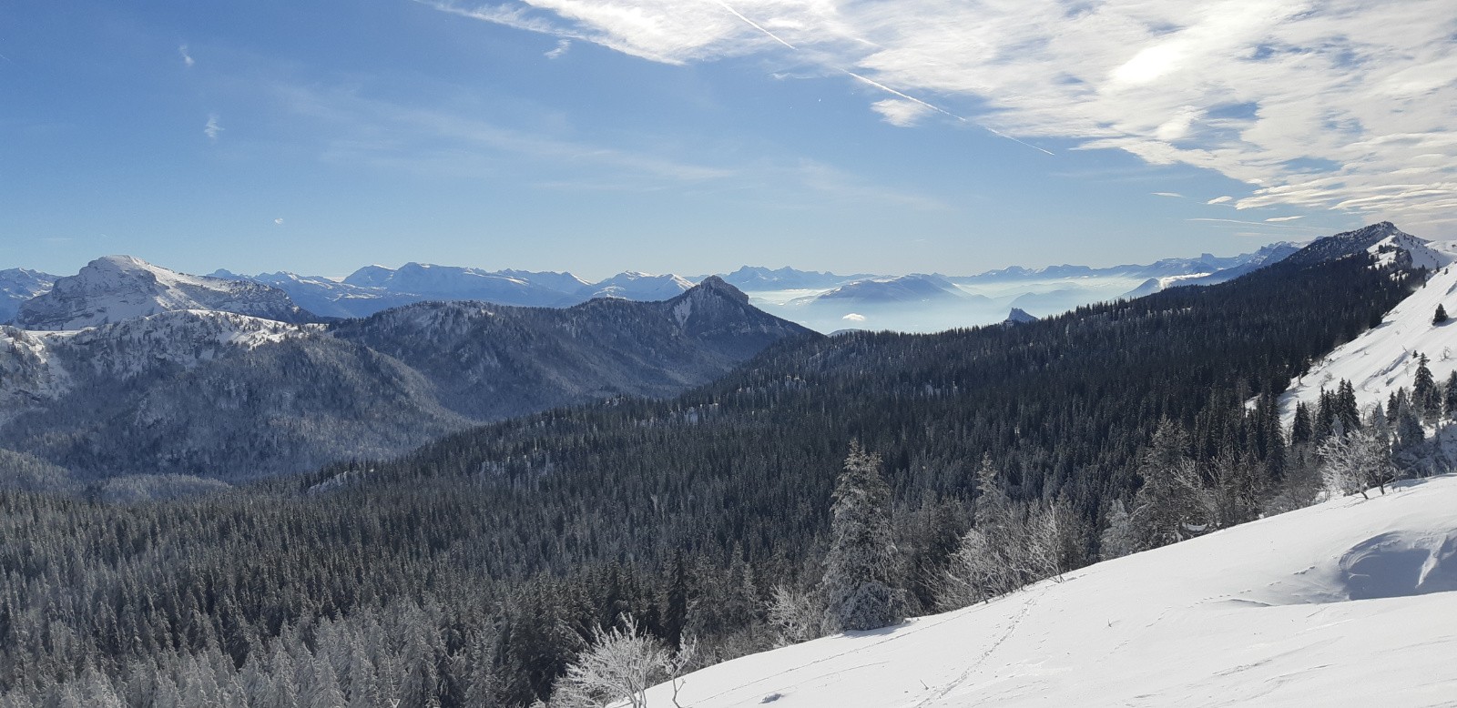 Au sud, vue de la petite Vache 