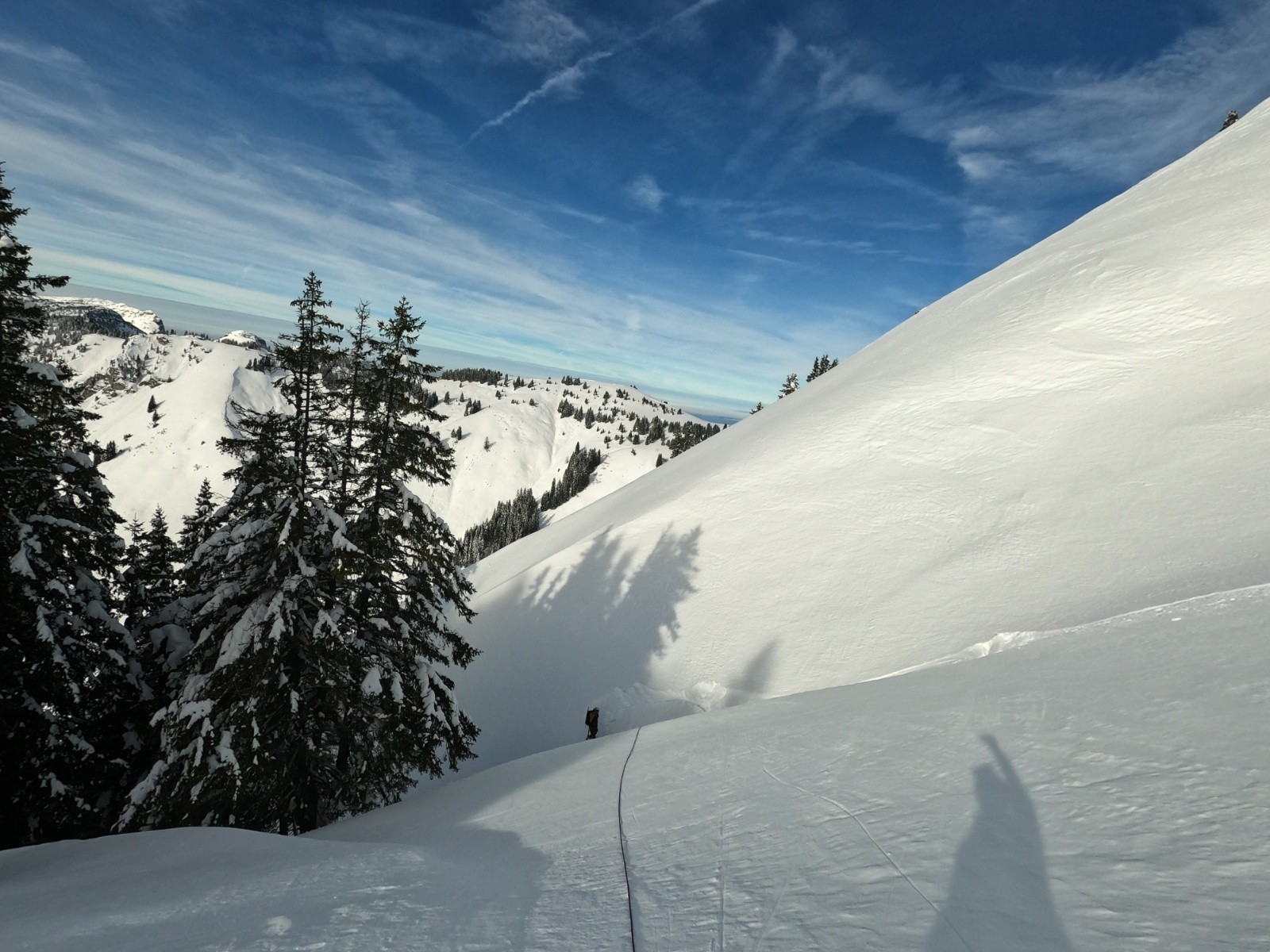 Encordement sur corps mort (skis)