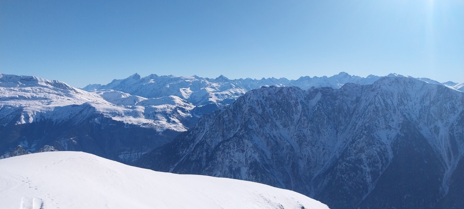 Les Ecrins depuis le Grand Van 