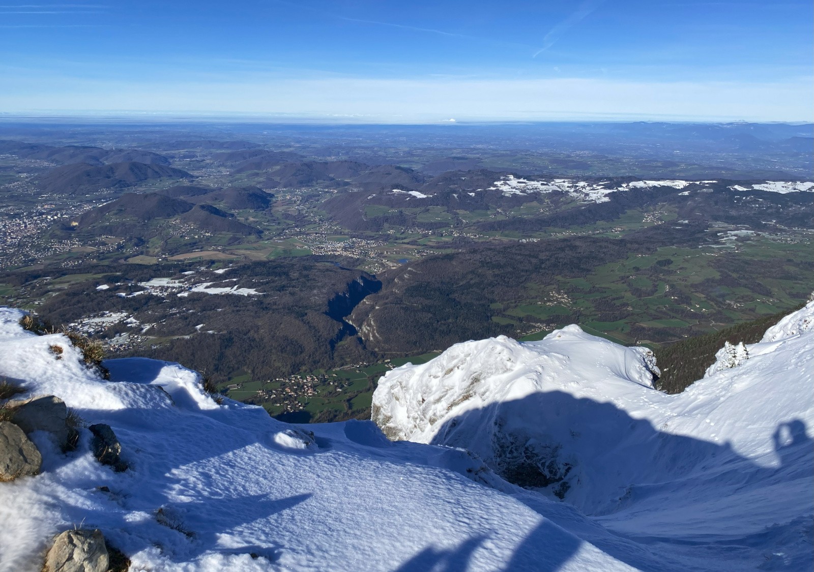 Au sommet vue côté gorges de Crossey 