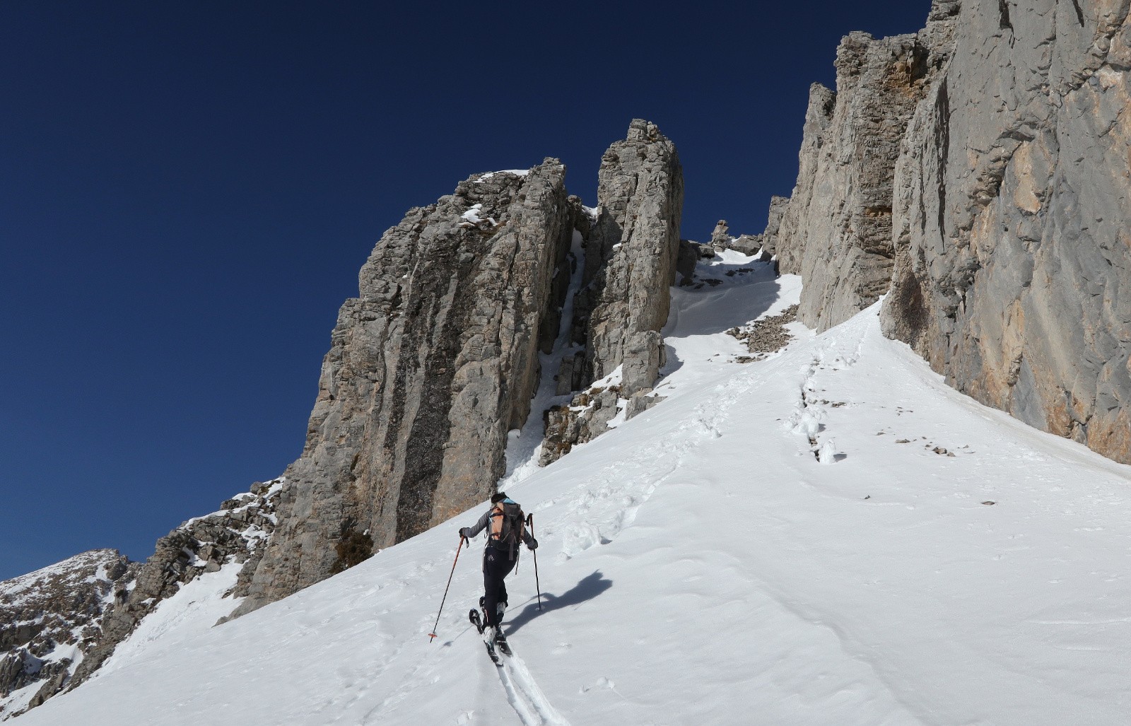 Passage vers le versant Nord