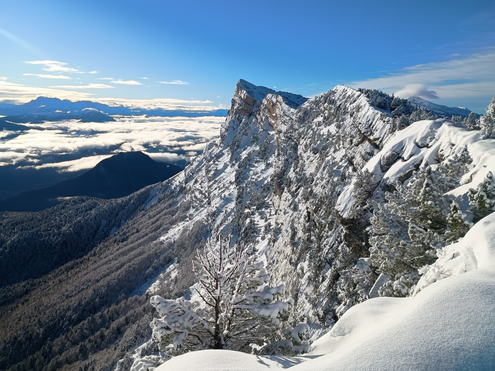 Le Pic St Michel devant le Dévoluy