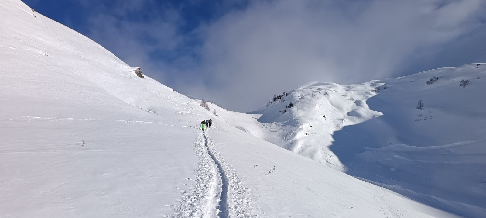 Arrivée au col du Sabot 