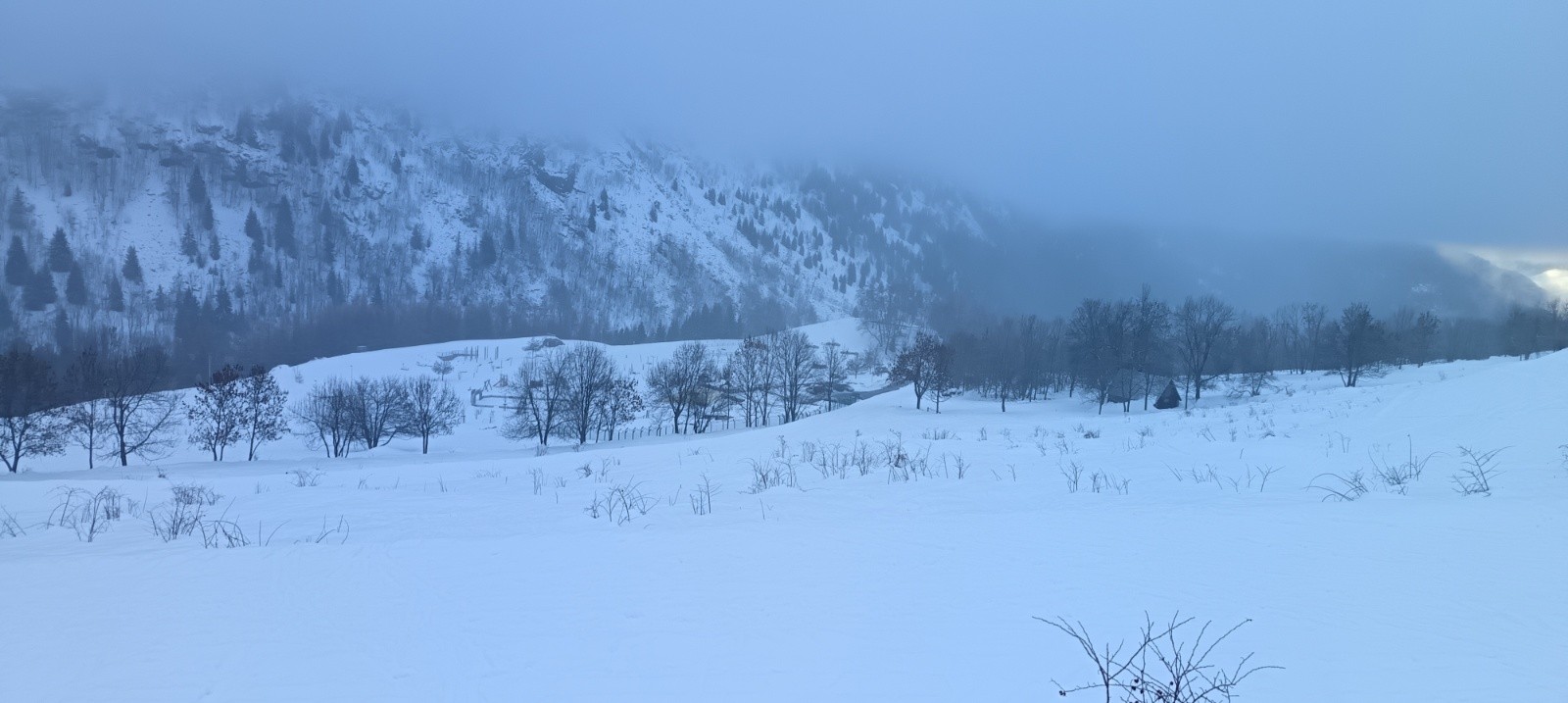 Bon enneigement dès le parking 
