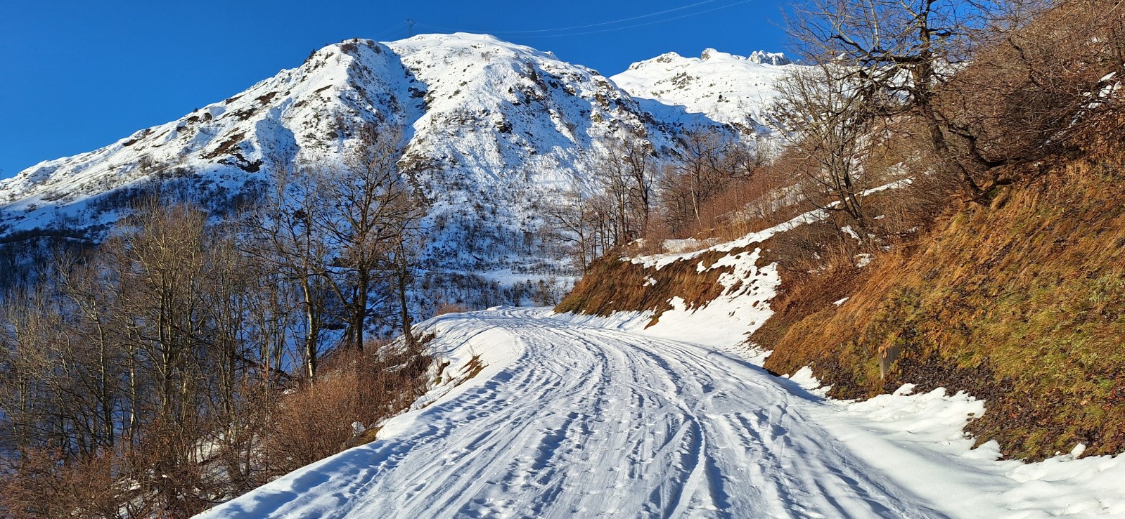 condition de la route au départ 