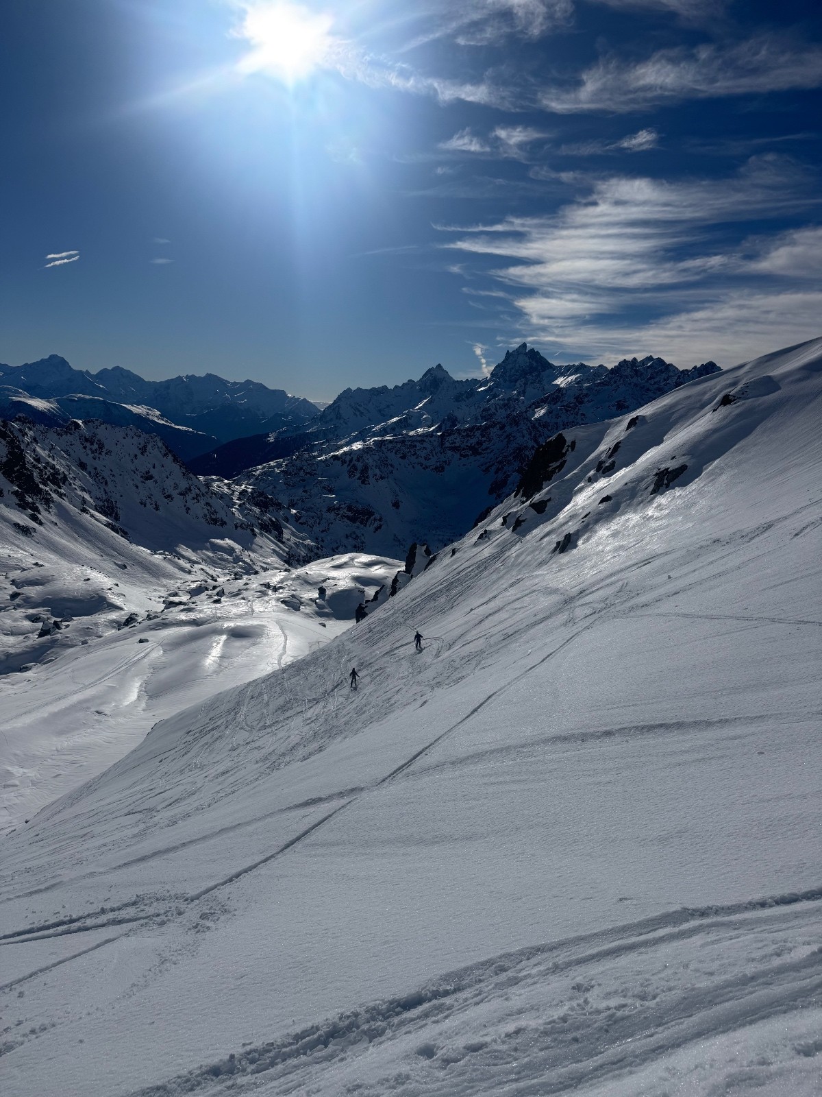 Descente sous col de la Jasse IGN 2420