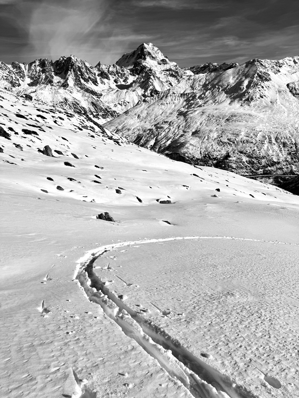 #4 Trace de montée et Grand Combin Trace de montée et Grand Combin