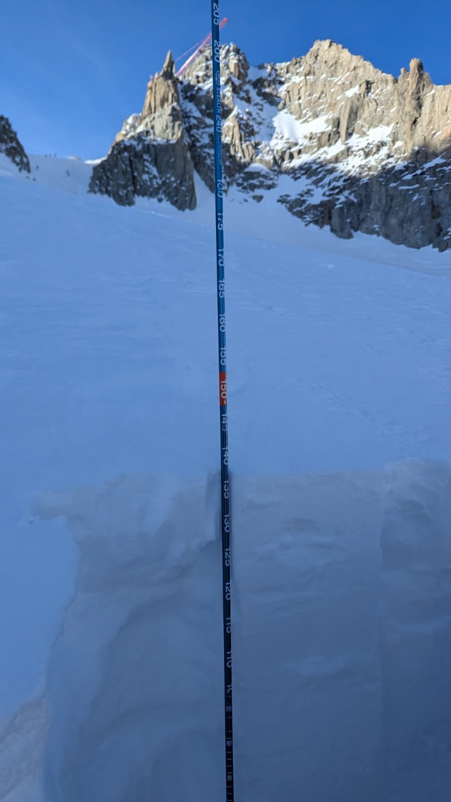 #4 Zone du sondage, un peu excentré pour ne pas être dans les traces des skieurs Zone du sondage, un peu excentré pour ne pas être dans les traces des skieurs