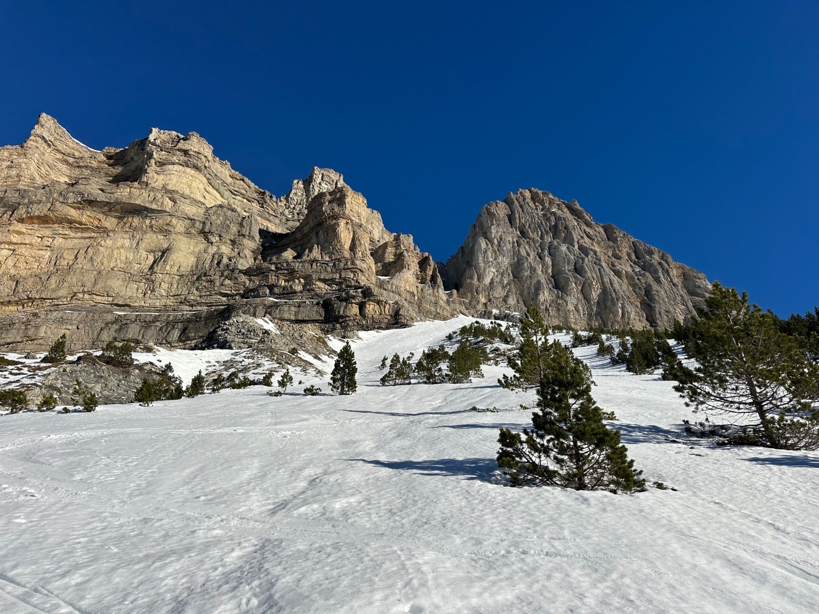 #4 Vue sur le Rang coupé et la pente skiée Vue sur le Rang coupé et la pente skiée