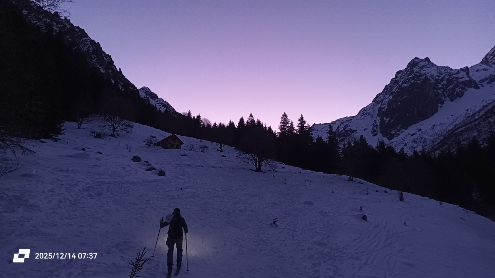 Lever du jour au 1er Chalet 