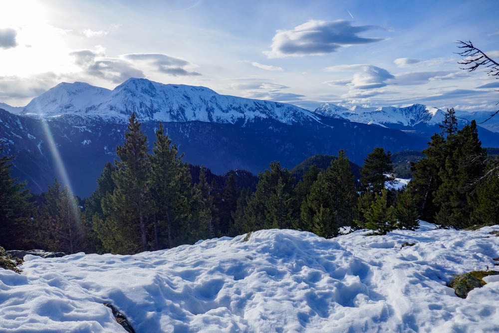 en  suivant la piste de Rando de Roche BÃ©