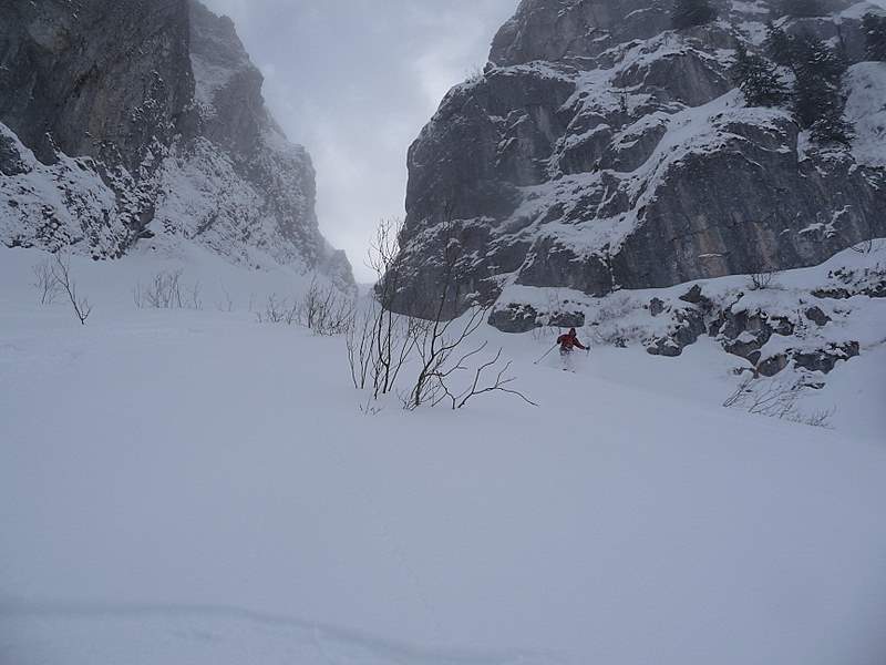 Mt Billiat : Du grand ski dans le couloir de Mévonne