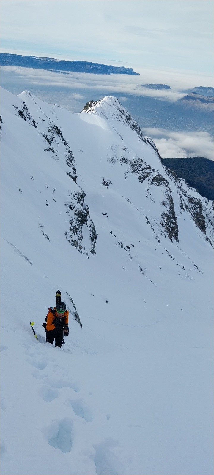 &nbsp;Sous le raidillon du col des lances