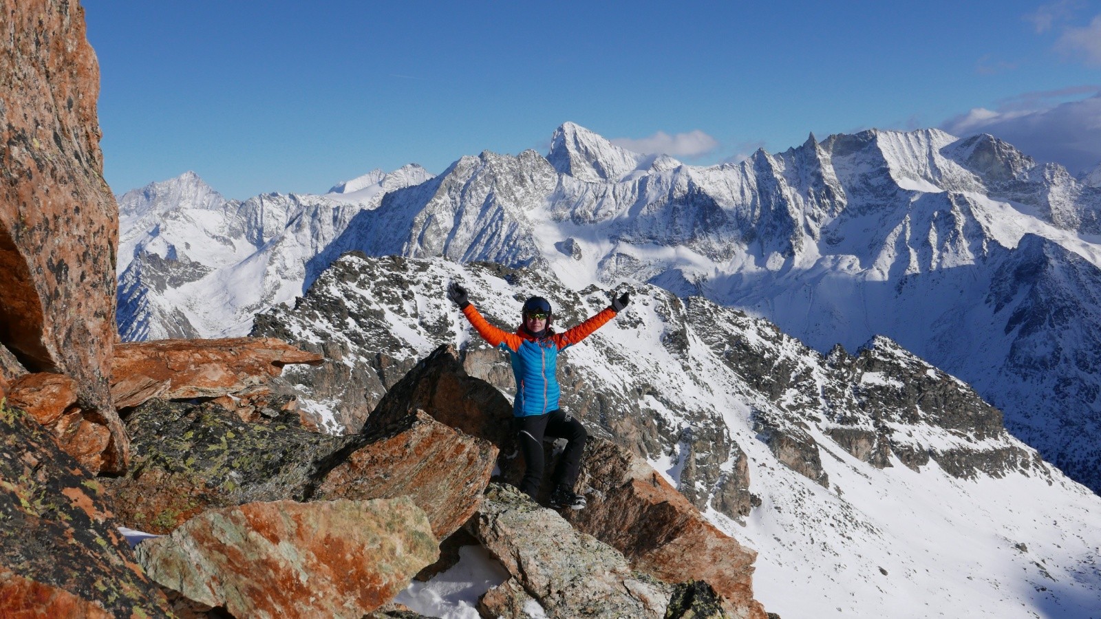 Quelques mètres sous le sommet