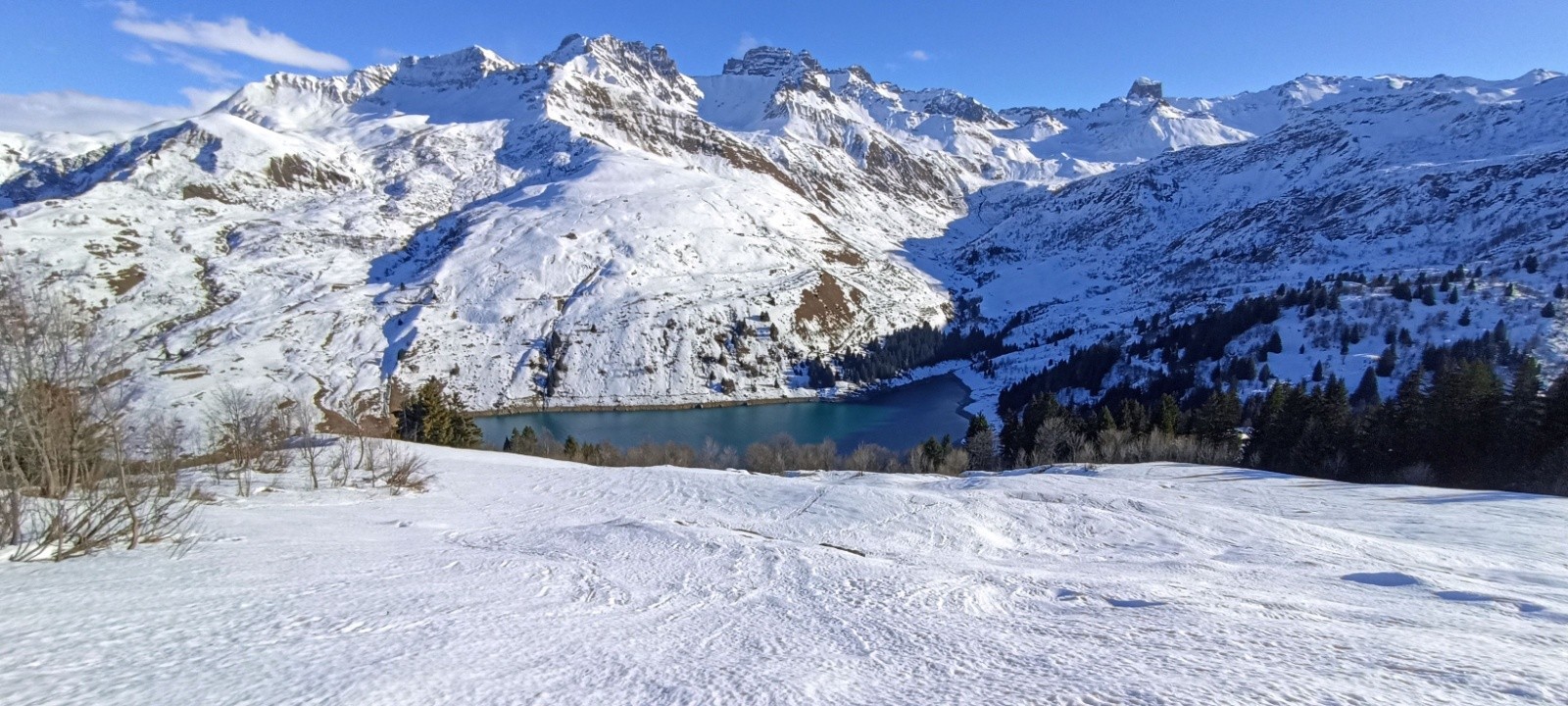 &nbsp;Redescente sur le lac