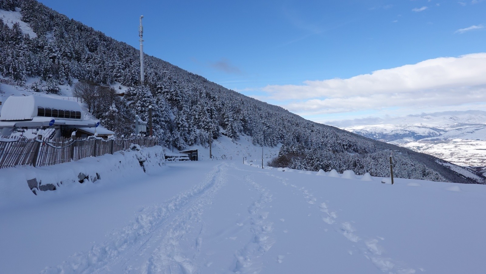Au niveau du télésiège de Las Planes