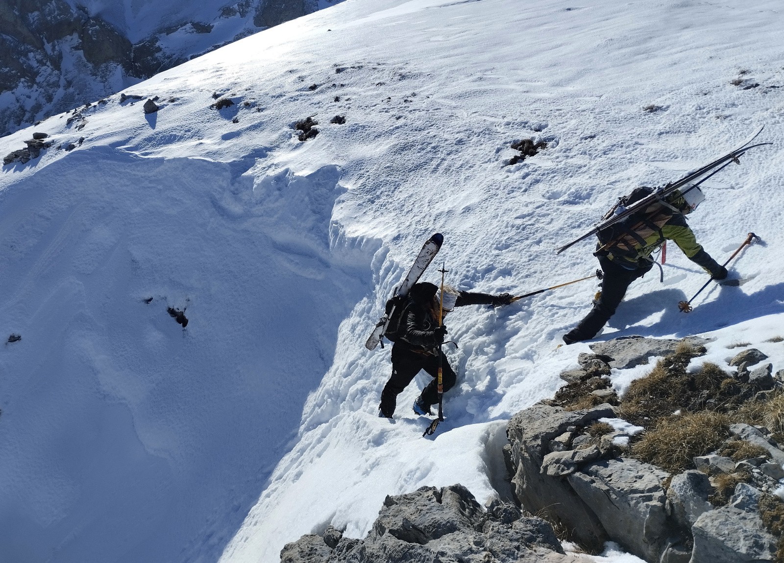 Sortie du&nbsp;Couloir de la Demoiselle&nbsp;&nbsp; &nbsp;(Photo Brice)
