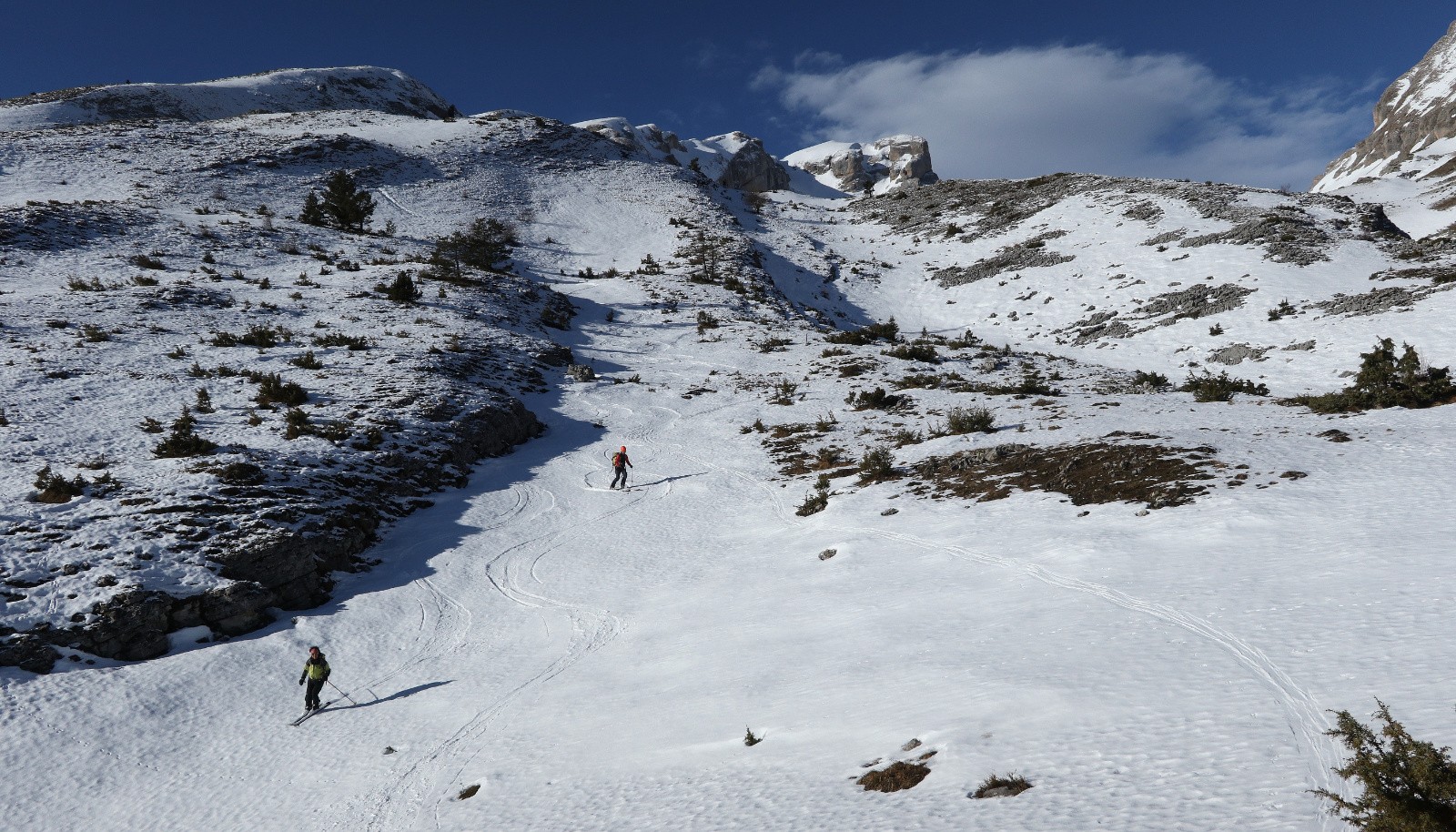 Retour vers le Vallon de Truchière