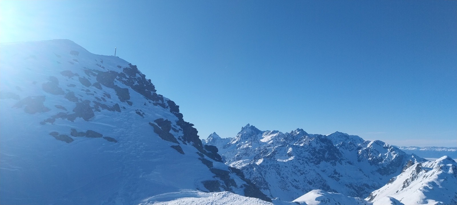 arrivée à la Jasse par l'arrête&nbsp;