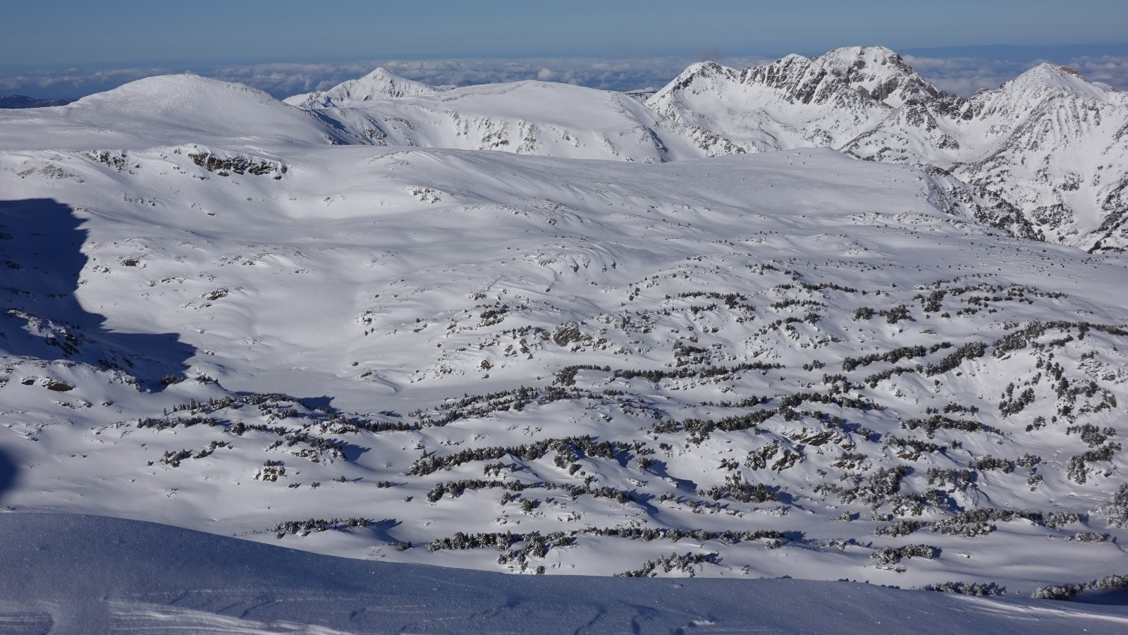 #17 Panorama depuis le Pic de Mortiers, Puig de Terrers, Pic de Baxouillada, le Roc Blanc et le Pic de la Tribuna Panorama depuis le Pic de Mortiers, Puig de Terrers, Pic de Baxouillada, le Roc Blanc et le Pic de la Tribuna