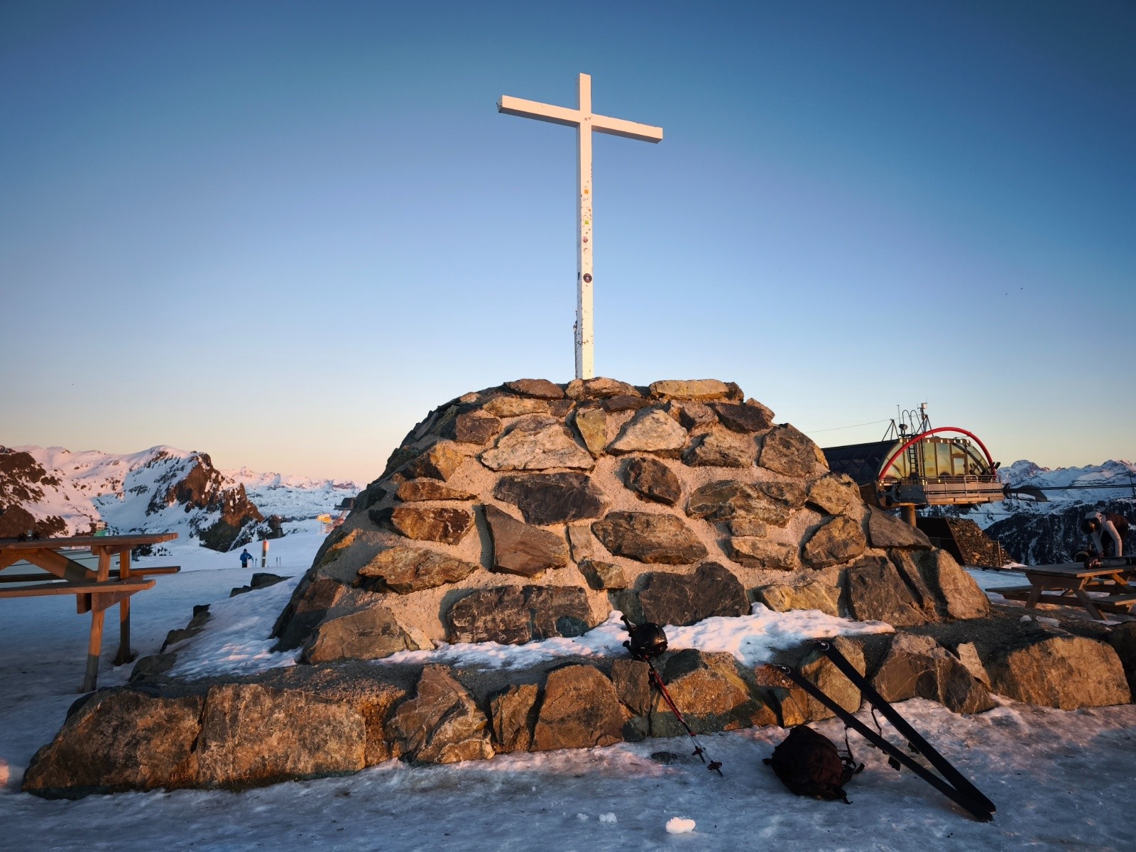 On change de face, bien plus jolie avec le couché de soleil.