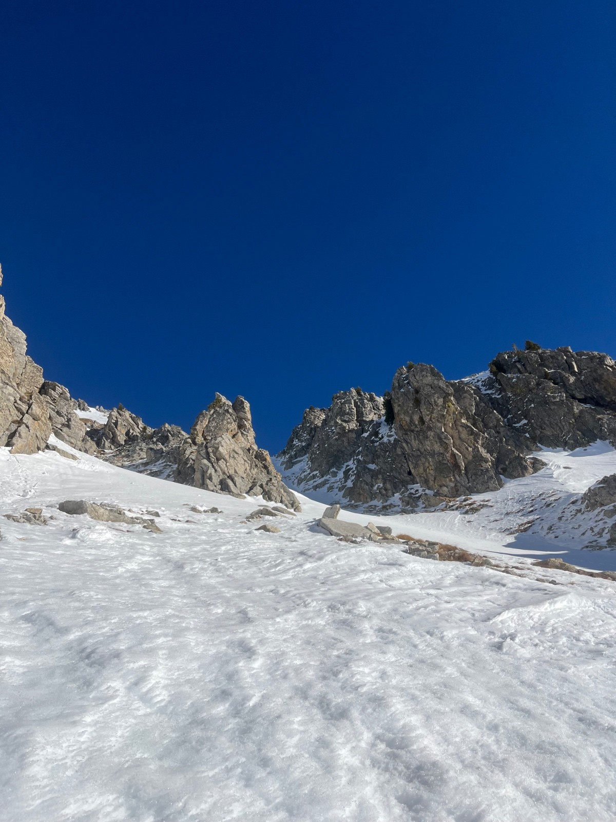 Pied du couloir après la descente&nbsp;
