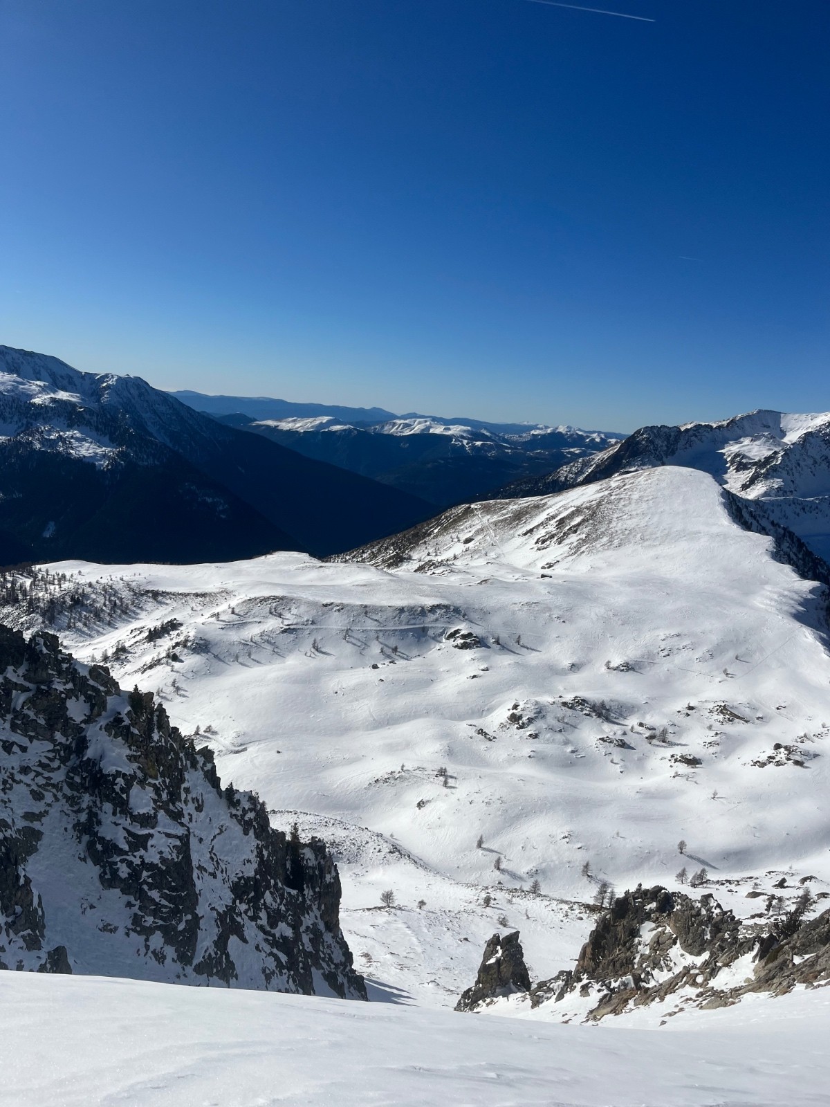 Vue depuis le haut du couloir&nbsp;