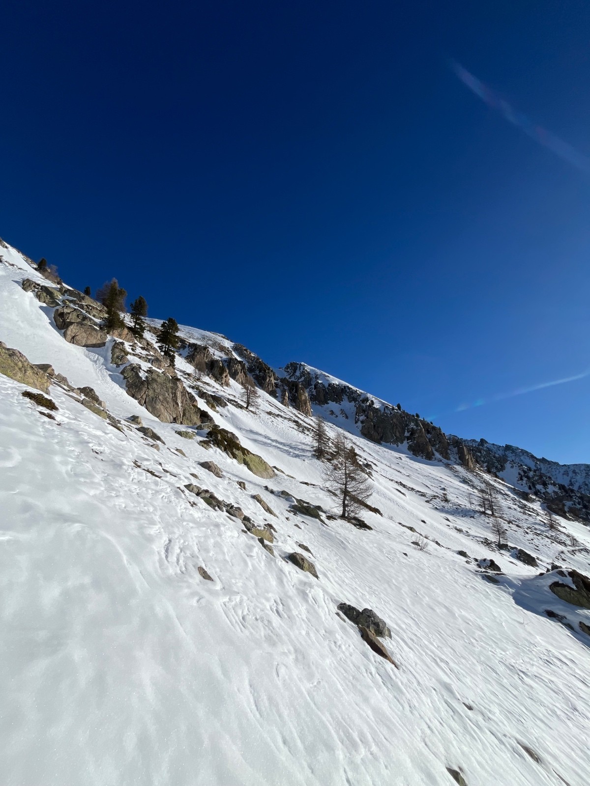 La traversée avec le couloir en fond&nbsp;