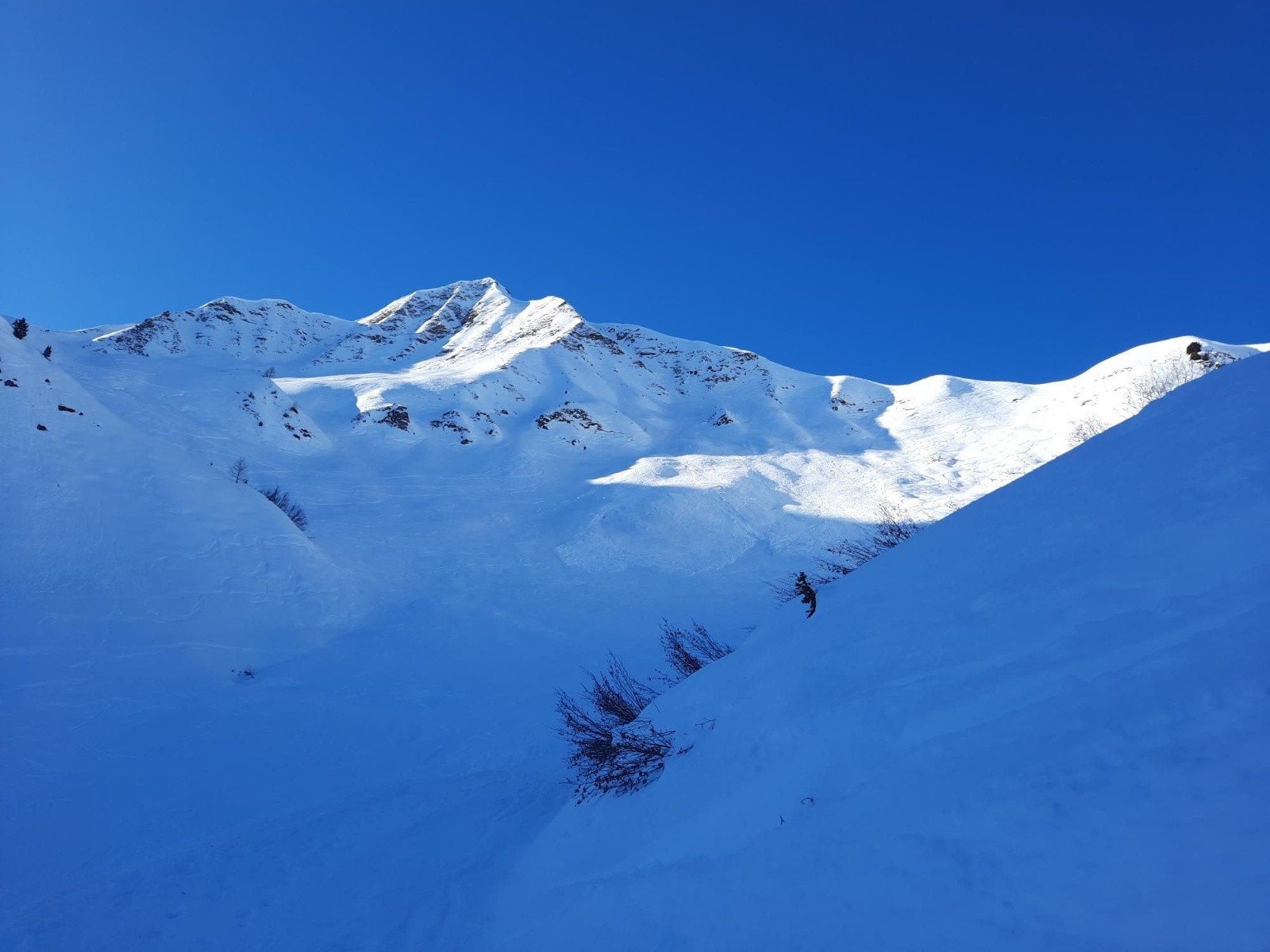 Vue sur la face nord du Jovet