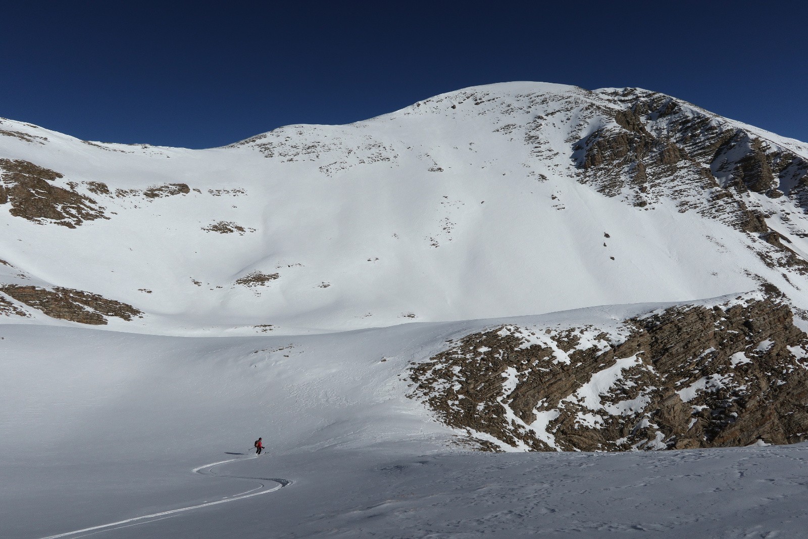 Retour vers l'entrée du couloir, sous Cote Ronde&nbsp;