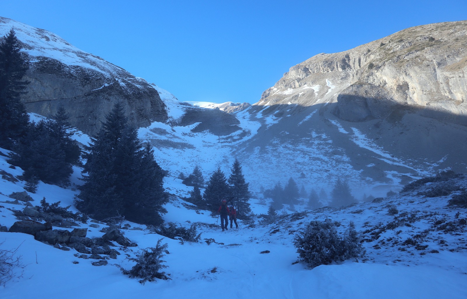 Déchaussage en bas du vallon&nbsp;