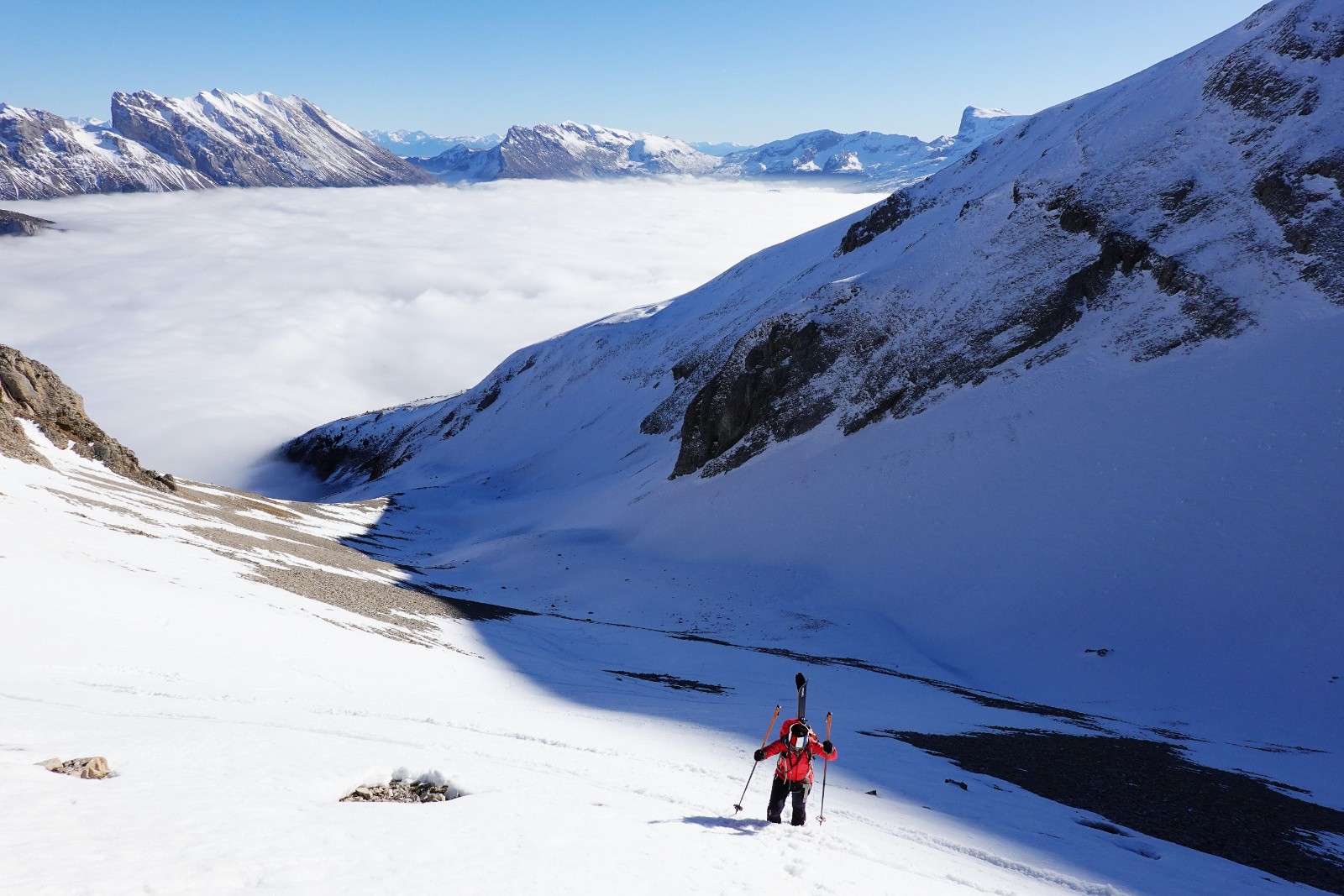Montée à la Crête des Ombres&nbsp;&nbsp;
