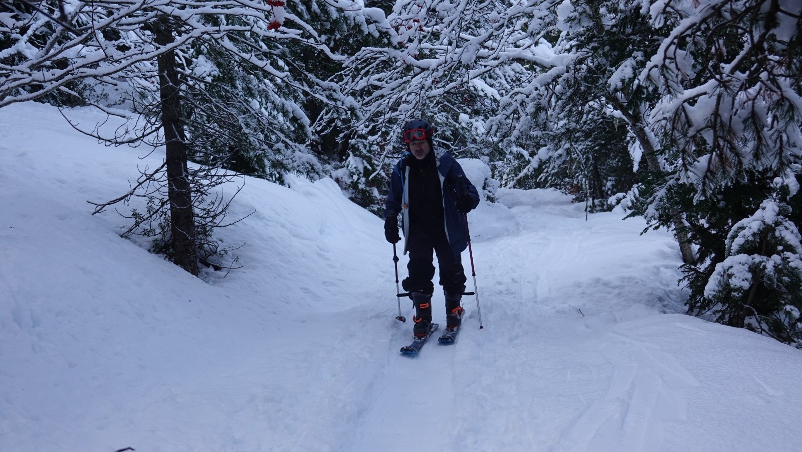 Après repeautage pour les 250m de dénivelé permettant de rejoindre la station de ski de Formiguères