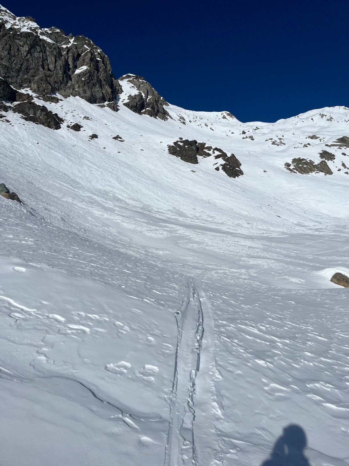 &nbsp;En route pour Bellecote, une belle trace!