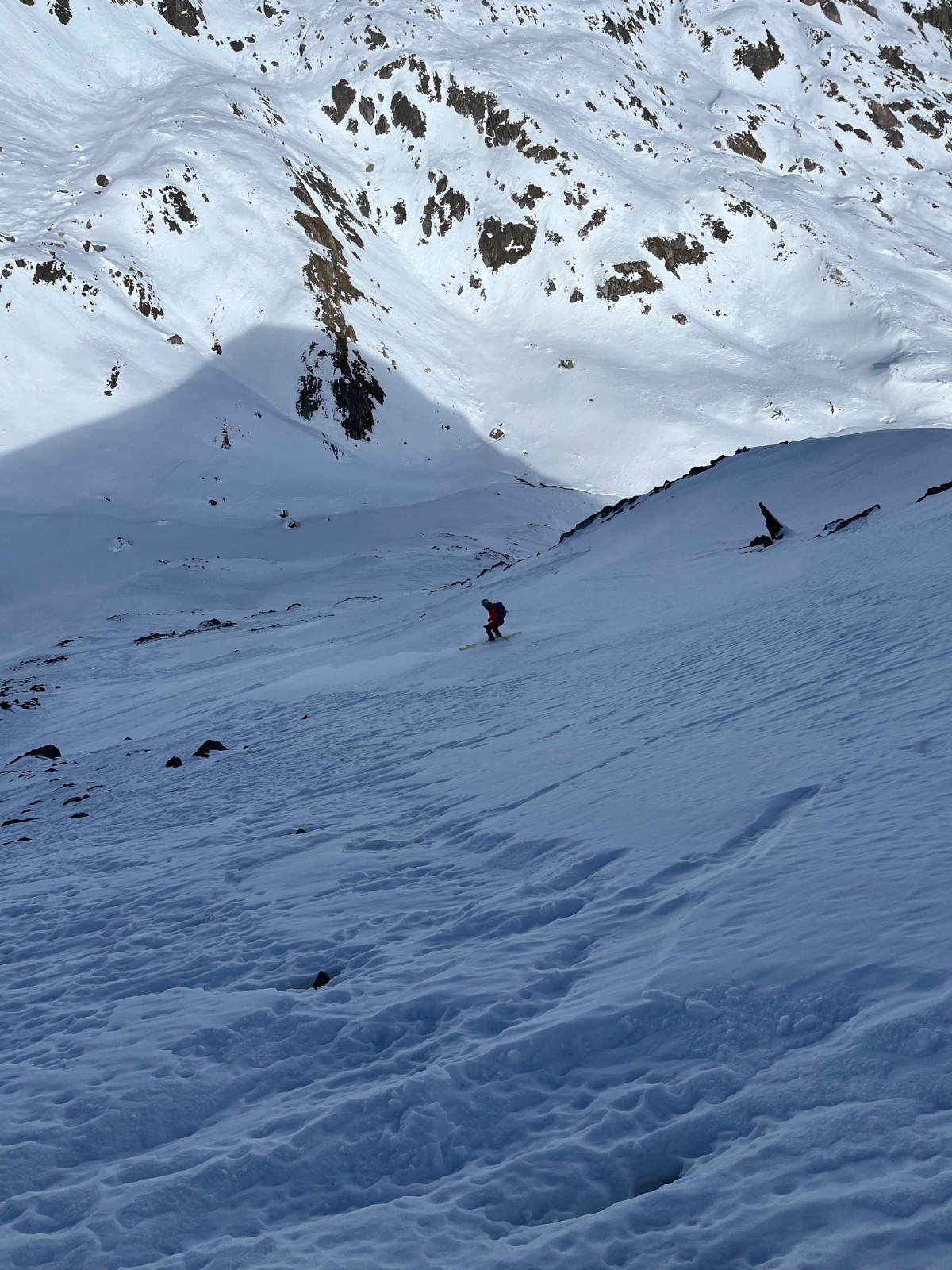 &nbsp;Descente face Nord de la Charde