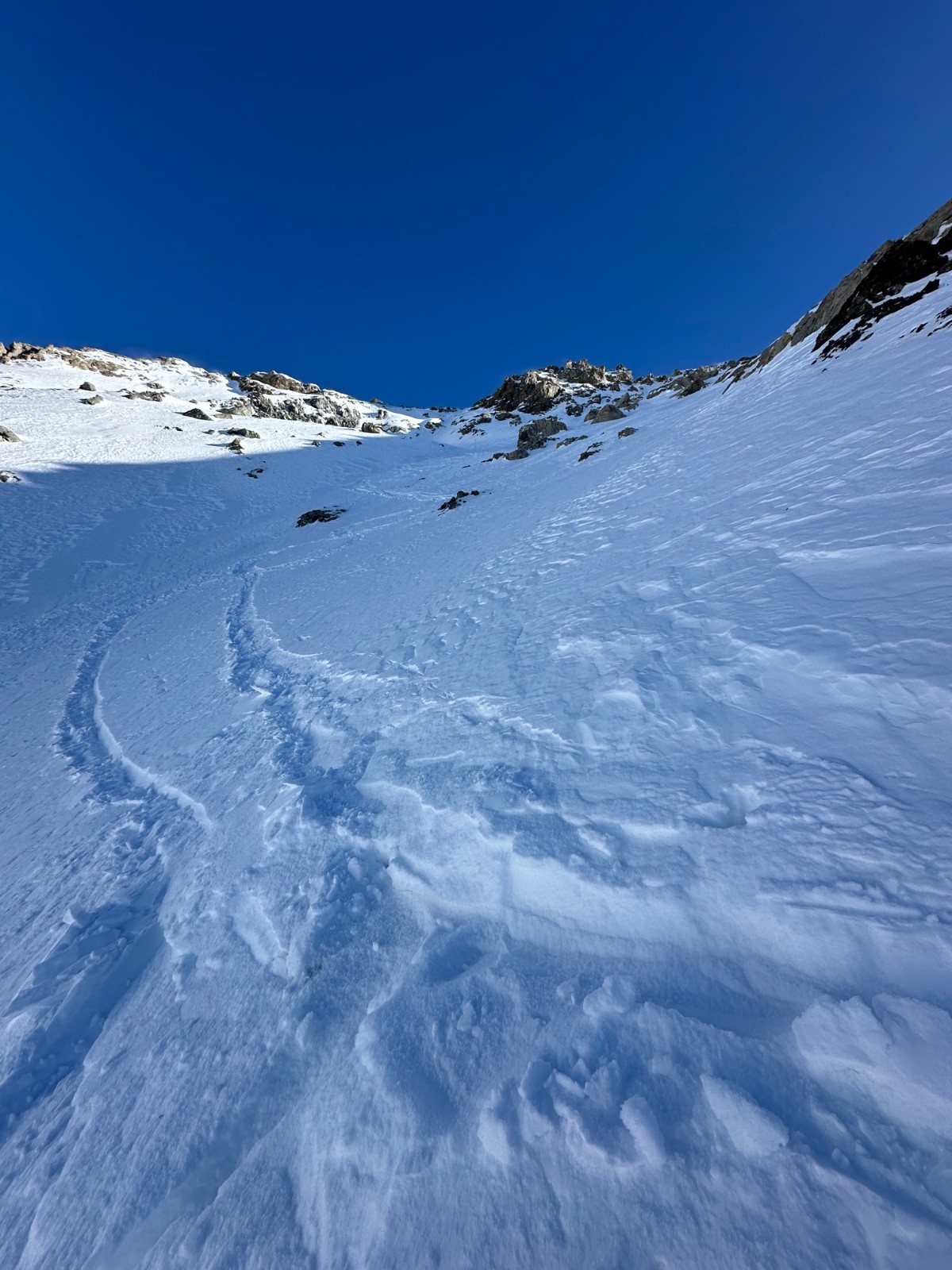 &nbsp;Bonne neige dans la face NW