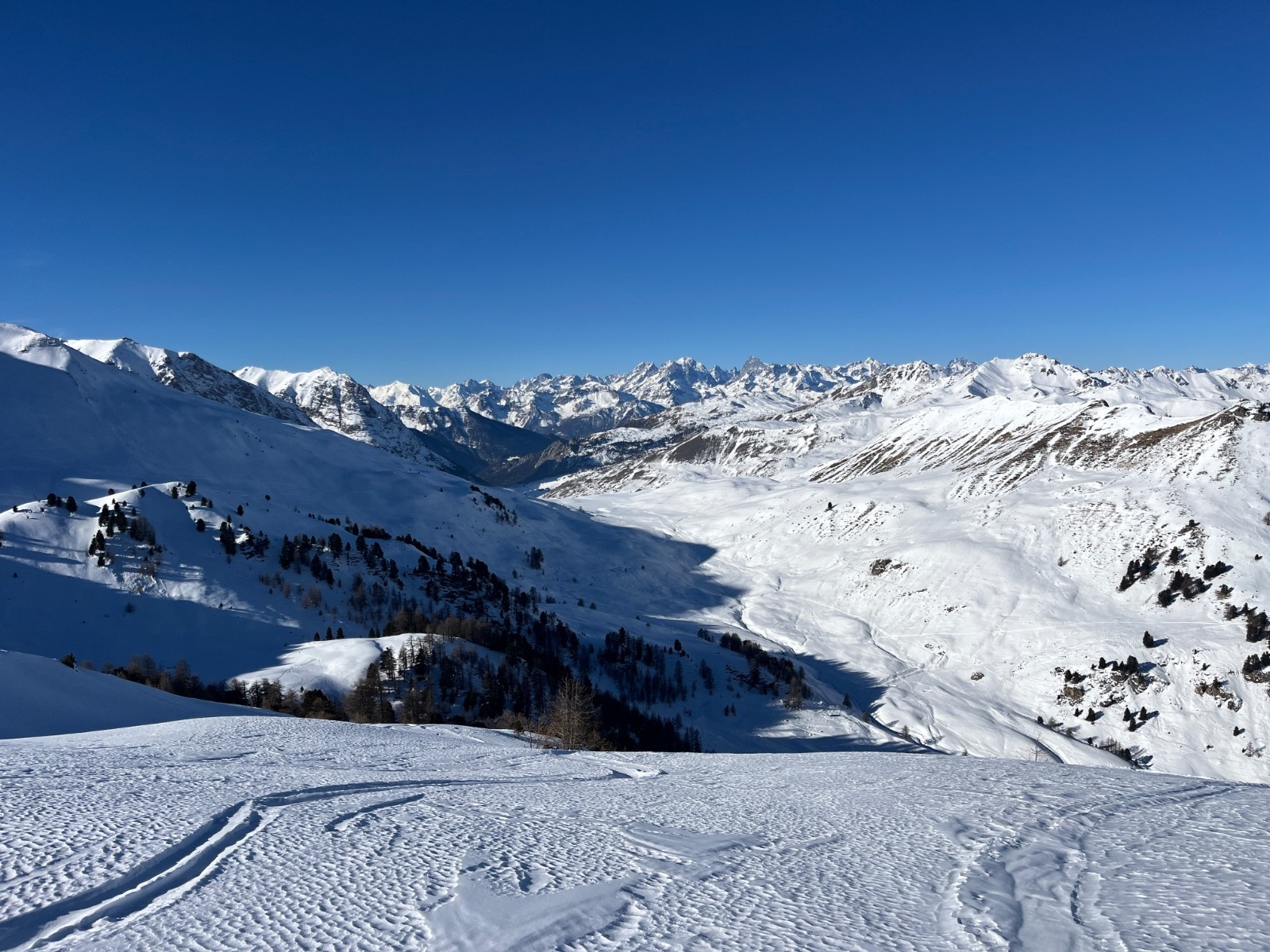 #2 Vue sur le col Chabaud et les Ecrins Vue sur le col Chabaud et les Ecrins