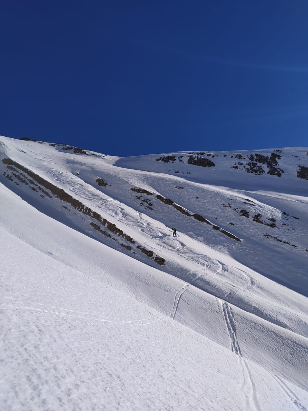 descente face sud ouest de la dent de barme