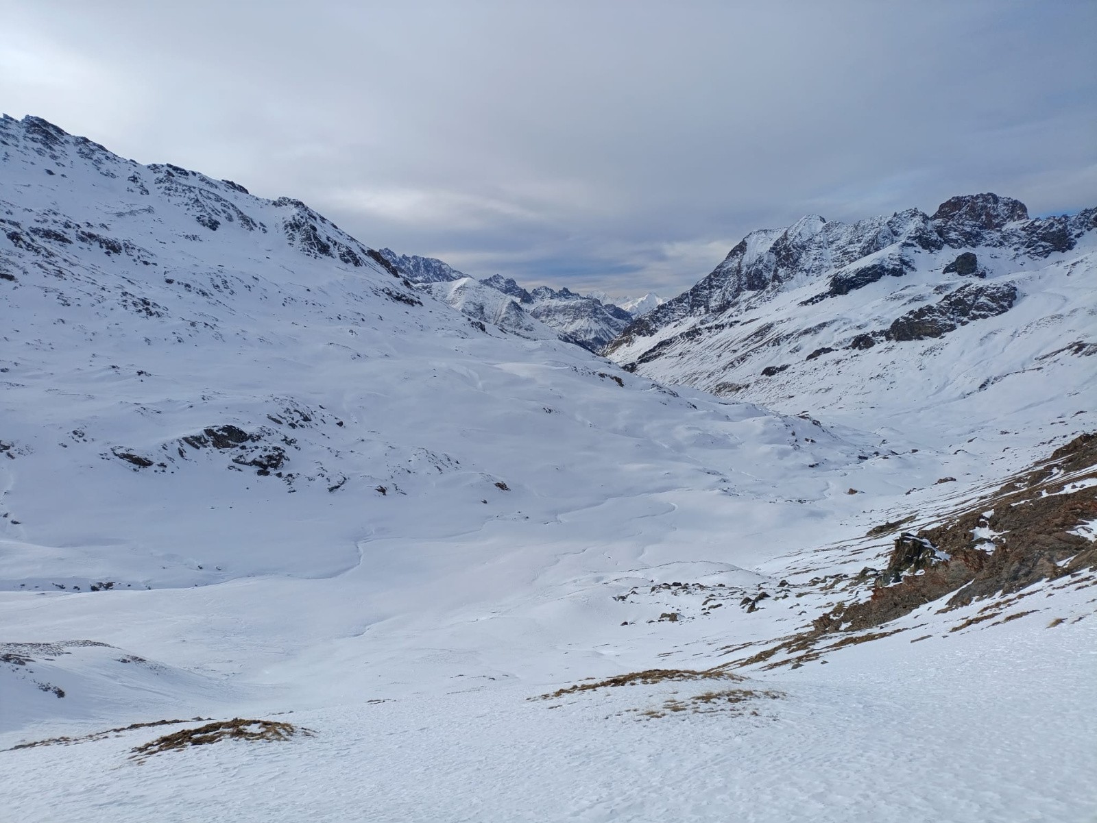 Col longet, vue sur la vallée de l'ubaye&nbsp;