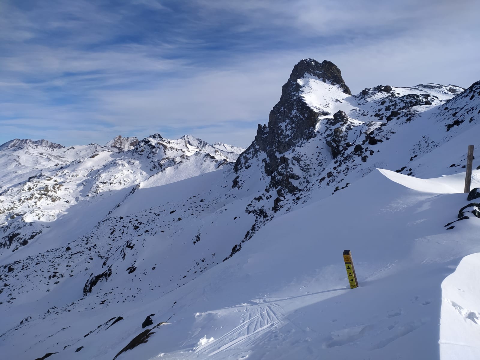 Versant nord du col de la noire, vue imprenable sur la tête des toillies&nbsp;&nbsp;